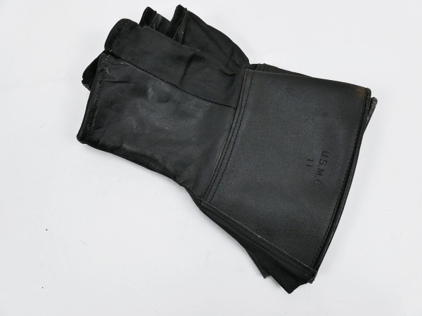 ORIGINAL USMC Black Leather Gloves sz.11 Leather Gloves Marines Shooting Gloves