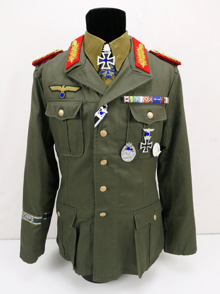 Field Marshal Erwin Rommel DAK Uniform Ensemble Afrikakorps with medals and decorations