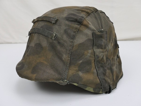 #F1 Waffen SS steel helmet helmet cover sycamore overprint helmet camouflage cover original camouflage fabric