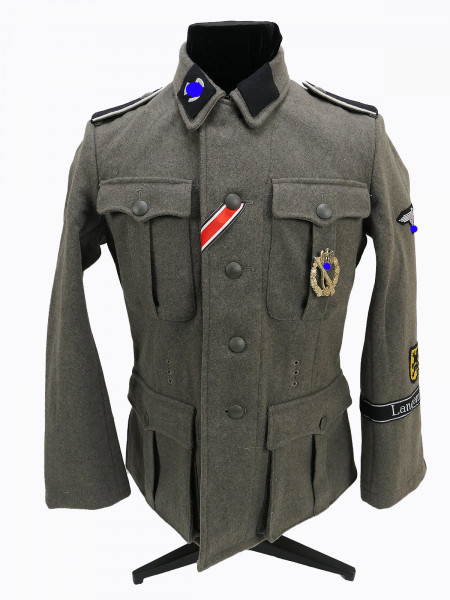 Waffen SS M40 field blouse uniform Volunteer Div. Flemish 1 LANGEMARCK