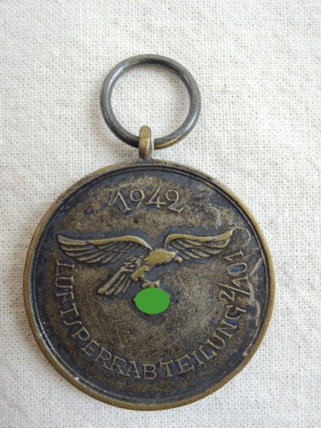 Luftwaffe portable commemorative medal "Air-block division 2/101", 1942