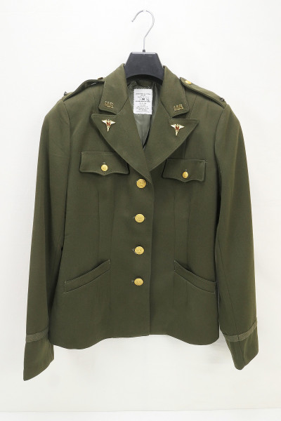 US WW2 Jacket Wool O.D. Women Nurse Officer Class A Uniform Jacket Nurse - Size 36