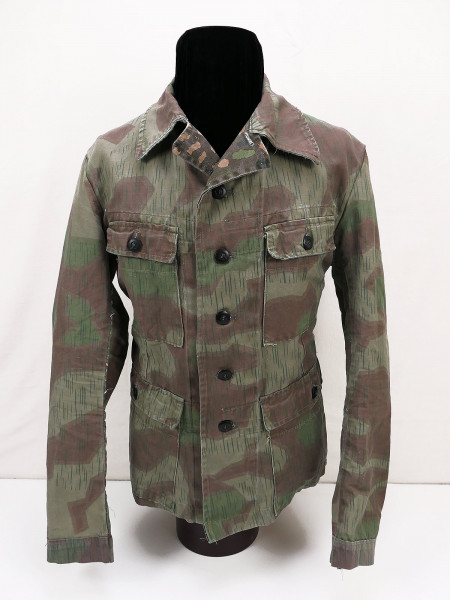 Wehrmacht M43 camouflage jacket field blouse Splitter 44 four-pocket skirt FLUFFY EDGES from museum liquidation