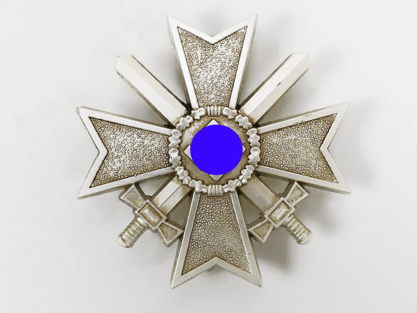 Wehrmacht War Merit Cross Silver "1" KVK with swords on pin