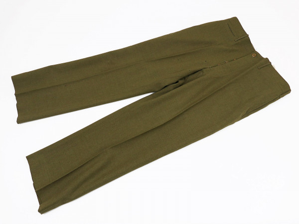 Original US WW2 M1937 Field trousers M37 Field wool serge OD Trousers 1941 with measurements - W38