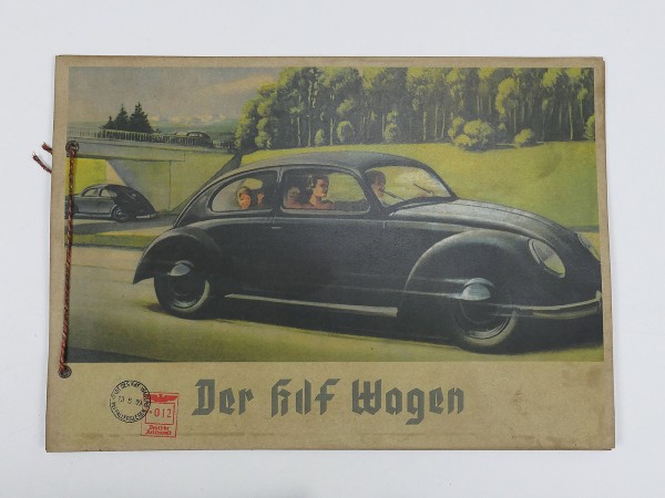 Vintage KDF car 1939 brochure Volkswagen Pretzel Beetle brochure advertising brochure