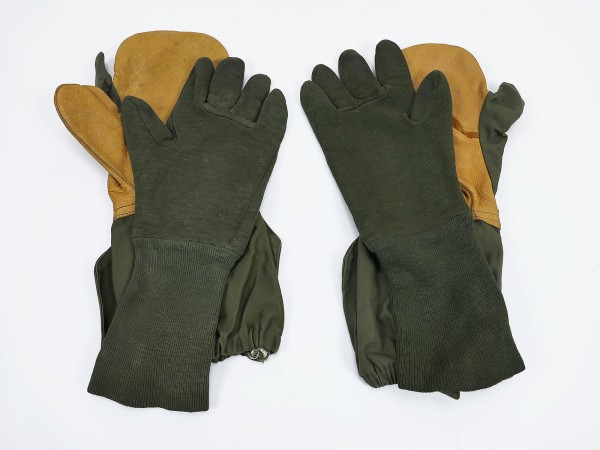 US ARMY Mitten Shell Trigger Finger Gloves Three Finger Jeep Winter Gloves Size M