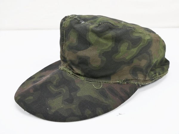 Waffen SS front production smoke camouflage field cap size 59 camouflage cap from museum liquidation
