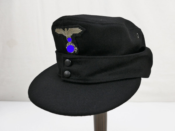 Waffen SS M43 armored cap field cap M1943 with T-effects skull cap eagle size 58