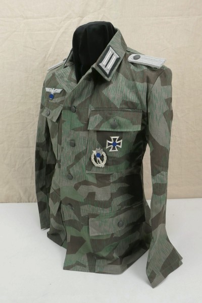 Wehrmacht Camouflage Jacket Lieutenant Infantry Splinter Camo Field Jacket Four Pocket Skirt Gr.50