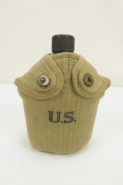 #2 Original US Army WW2 canteen and mug with repro cover