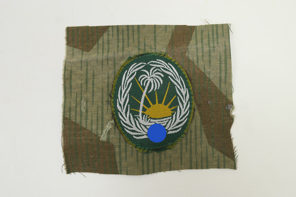 Afrikakorps Army sleeve badge for special unit 288 DAK on original splinter camouflage fabric