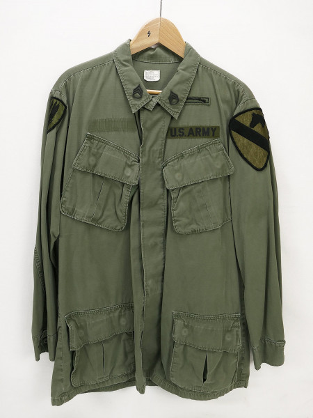 US Army Vietnam Coat Man's Poplin OG107 Tropical Combat Shirt 1969 OG 107 MEDIUM