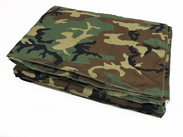 US ARMY Woodland Camouflage Camp Blanket / Camp Bed Underlay / Dog Blanket Mat 210x138cm Thick!