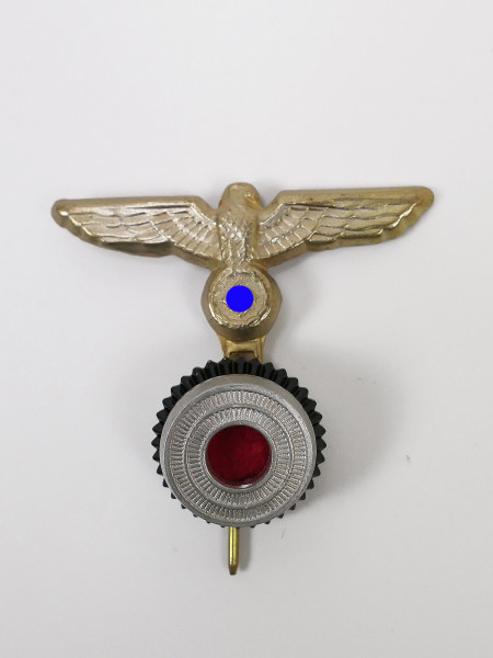 Golden cap eagle with cockade (felt inlay) for Kriegsmarine plate cap