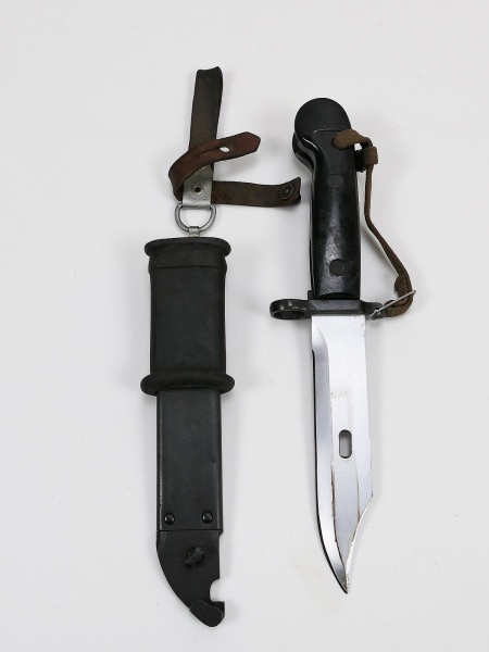 #4 DDR NVA side rifle / bayonet AK47 Kalashnikov combat knife w. rubber protection