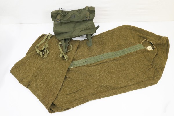 #3 US Pack Field Cargo M-1945 bag + US Wool Sleeping Bag Sleeping bag