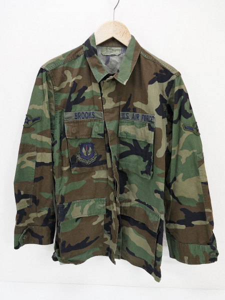 US Air Force USAF Field Shirt Coat Woodland Camouflage Combat Small Regular "Brooks"