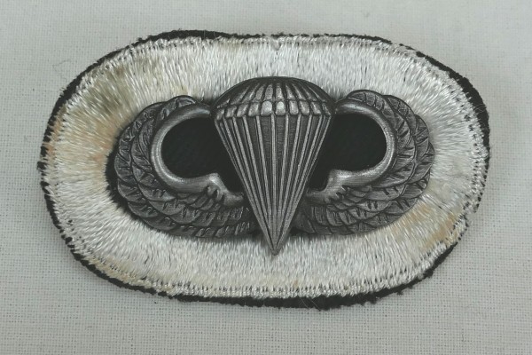 #07 US Airborne Jump Wing oval - Parachute badge Parachutist Badge Jump Badge