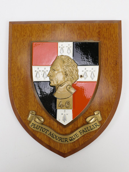 Commemorative wall plaque Contingent France 46th Infantry Regiment Allies in Berlin