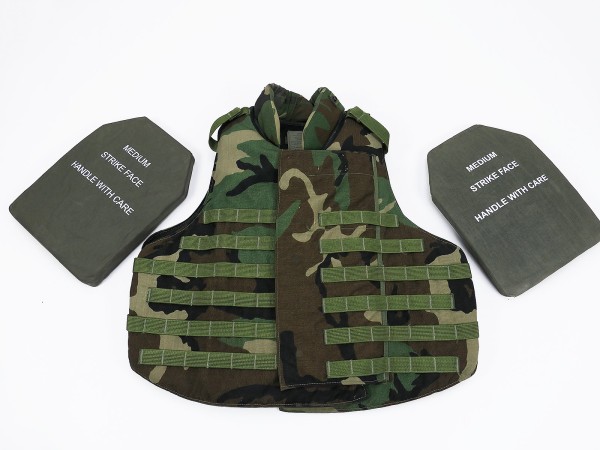 US Point Blank Interceptor Body Armor insert vest size M with 7.62 plates and ballistic inserts