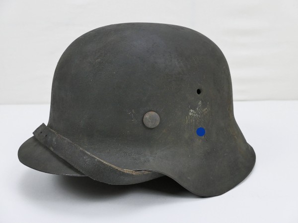Wehrmacht army steel helmet type like M42 / SD with helmet lining Gr.59 from museum