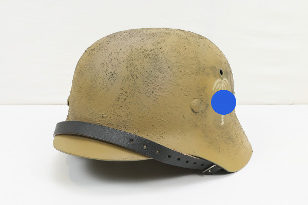 Wehrmacht Afrikakorps steel helmet M35 M40 PALME HK Rauhtarn camouflage helmet Gr.59/60 DAK