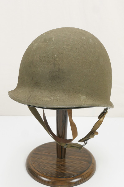 US ARMY WW2 M1 Rough Camouflage Front Seam Helmet Steel Helmet with Original Liner