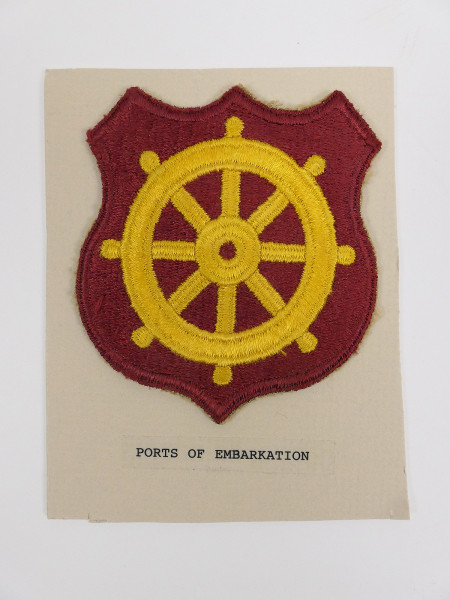 Original US ARMY WW2 Badge Ports of Embarkation Patch - U.S. Command / Special Units