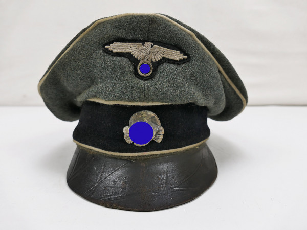 Waffen SS VT peaked cap Crusher Cap size 58 with mixed effects