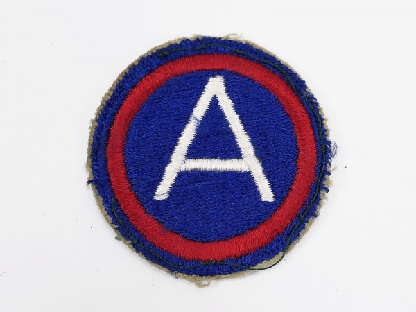 Original US ARMY WW2 Badge " US 3rd Army " Cut Edge Pattern