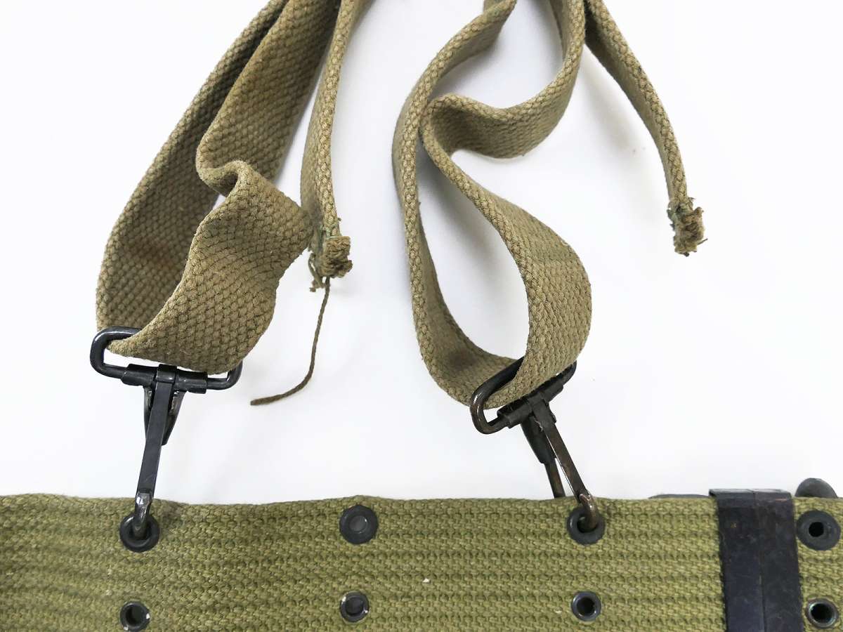Original US WW2 Set Koppel pistol belt Suspenders Thompson