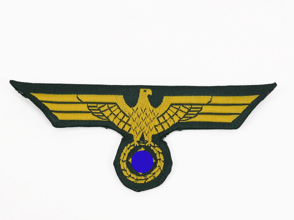 Bevo breast eagle for coastal artillery Kriegsmarine UV neutral, cut out and folded