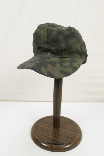 Waffen SS Frontfertigung smoke camouflage field cap size 59 camouflage cap from museum