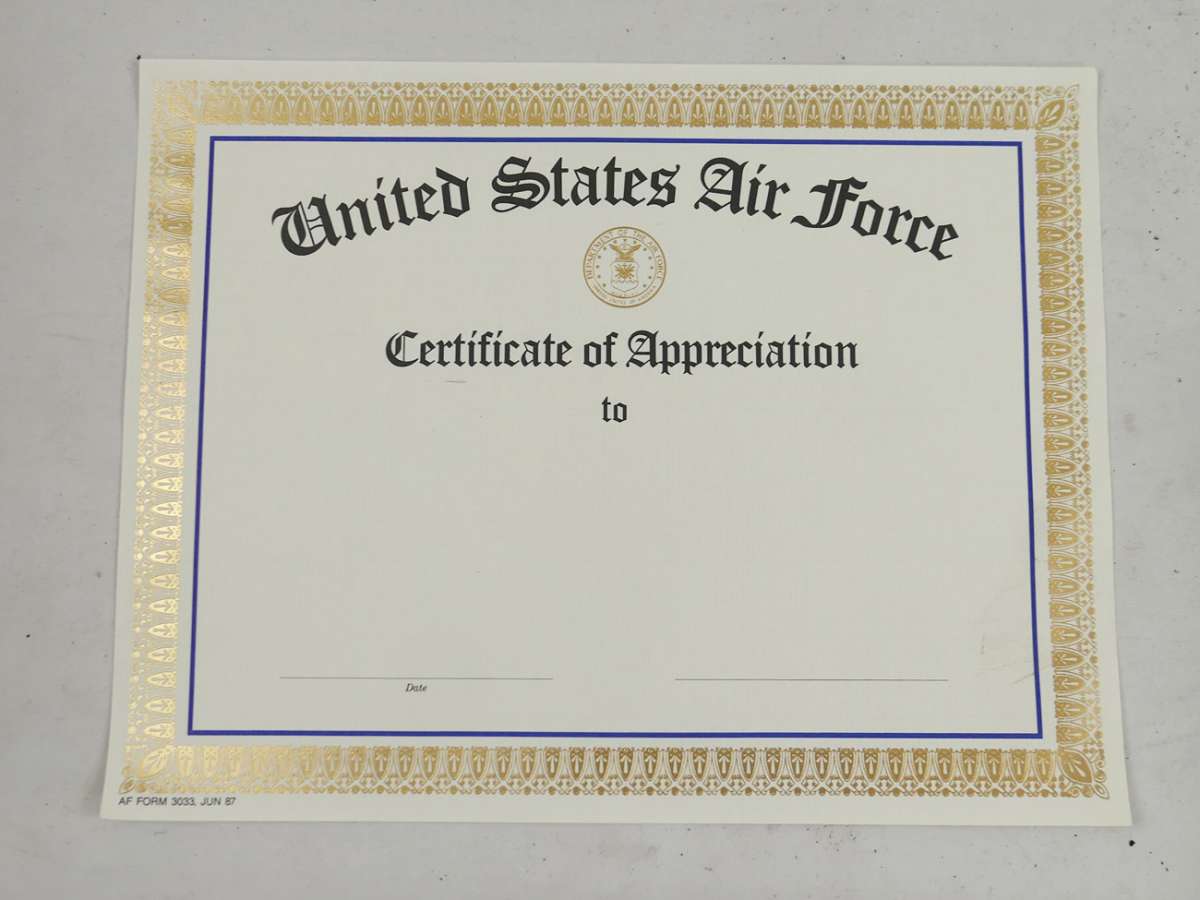 us-1987-united-states-air-force-certificates-of-appreciation