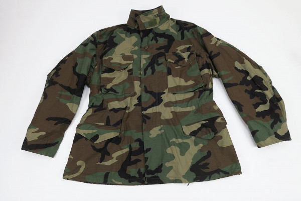 Top! US Cold Weather Field Jacket M65 Field Jacket Woodland Size Large Reg. biker camouflage jacket