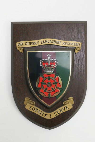 Commemorative Wall Plaque Allied Forces Berlin The Queens Lancashire Regiment Loyally I Serve
