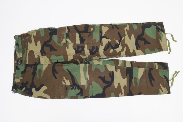 US Army BDU Woodland Field Trousers Combat Trousers - Small Short Regular Camouflage Rip Stop