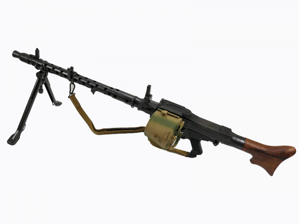 Wehrmacht machine gun MG34 deco model + carrying strap + belt drum special conversion 25/04 028