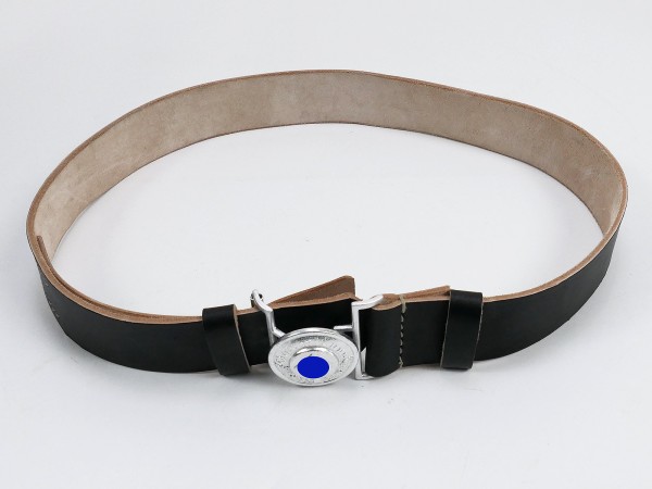 Police leader belt with belt lock 100cm length leather belt officer leader belt lock