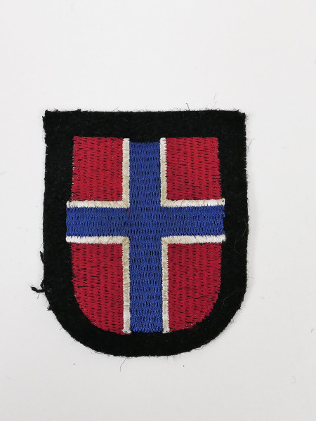 Waffen SS volunteer sleeve badge NORWAY field blouse uniform sleeve label embroidered