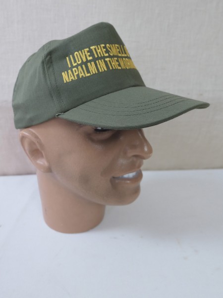 Original US Army Cap olive cap 1st Cavalry Size 7 - I love the smell of napalm in the morning
