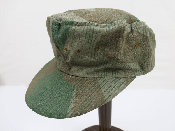 Wehrmacht front production splinter camouflage field cap Texled Gr.59 camouflage cap from museum