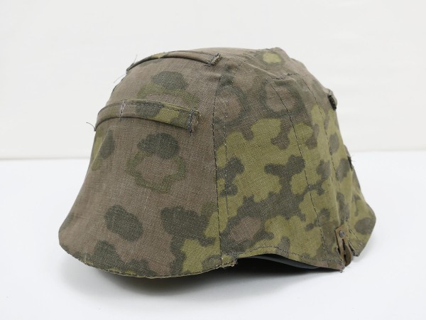 #AA Waffen SS steel helmet helmet cover oak leaves helmet camouflage cover made of original camouflage fabric