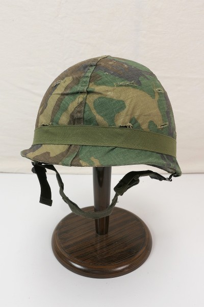 US ARMY Steel Helmet M1 Woodland Camouflage - Bell Inner Helmet Helmet Cover