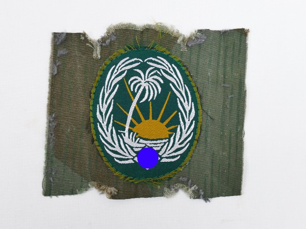 Afrikakorps Army sleeve badge for Sonderverband 288 on original splinter camouflage fabric