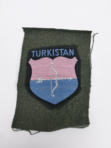 Sleeve badge uniform sleeve badge volunteer elite Kazakhstan Turkistan on fabric field blouse