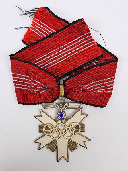 German Olympic Medal of Honor 1936 1st Class Neck Cross on ribbon