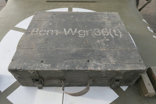 Original Wehrmacht Ammunition Box Wooden Box for 8 cm Grenades Grenade Launcher 36(t) 8 cm #1