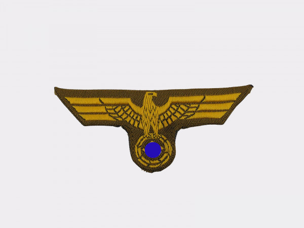 Tropical cap eagle DAK Afrikakorps Army cap badge UV negative / folded